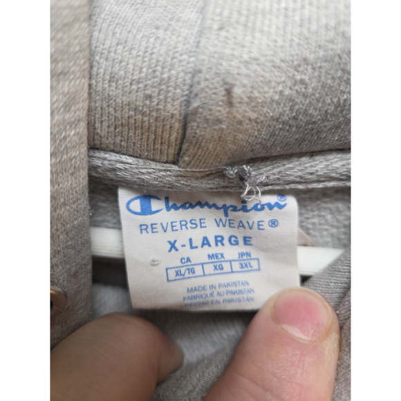 Champion Men's Hoodies Gray Size XL Long Sleeves Pre-Owned - Picture 4 of 9